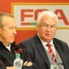 Walther Seinsch und Peter Bircks bei der Jahreshauptversammlung des FCA.