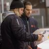 HCL-Coach Fabio Carciola (rechts) und sein Co-Trainer Sven Curmann durften mit der Leistung ihrer Mannschaft in Höchstadt sehr zufrieden sein. 