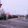 Schon früh machten sich Landwirte aus dem Landkreis auf den Weg nach Nördlingen zum Protest. Der Verkehr staute sich auf der B25 und in der Innenstadt. Über 1000 Traktoren waren auf der Kaiserwiese.