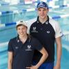 Mit Rat und Tat steht Weltrekordler Paul Biedermann dem Nördlinger Schwimmtalent Elena Czeschner zur Seite.