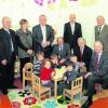 Die Kooperationspartner besuchten gestern die Kinder des Kinderhauses St. Gregor. Der Bau kostete 2,1 Millionen Euro. 
