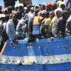 Bootsflüchtlinge vor Lampedusa.