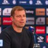 Schalkes Cheftrainer Frank Kramer spricht bei der Pressekonferenz vor dem neunten Bundesliga-Spieltag.