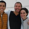 Willkommen in Ulm: Ballettchef Reiner Feistel (Mitte) mit Magnum Phillipy Soares Goncalves (links) und Carmen Vázquez Marfil.  	