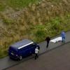 Das Videostandbild zeigt Forensiker der Polizei, die bei Amager (Dänemark) einen weiblichen Torso untersuchen. Es ist der Leichnam von Kim Wall.  