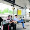 Endstation Oberhauser Bahnhof. Dort saßen gestern viele Passagiere fest.