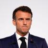 Emmanuel Macron, Präsident von Frankreich, spricht bei einer Pressekonferenz zum Abschluss eines Klima- und Armutsgipfels.
