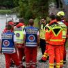 Einsatzbesprechung der Helfer bei der Suche nach der 31-Jährigen. 