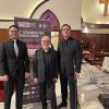 Akteure beim Orgelfestival in Beirut: (von links) Trompeter Georg Hiemer, Gründer Pater Khalil Rahme und Basilikaorganist Axel Flierl.