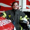 Feuerwehrfrau Stephanie Zittlau ist in Stadtbergen bei der Feuerwehr aktiv. Jetzt ist sie in einem Werbe-Video des bayerischen Innenministeriums für mehr ehrenamtliches Engagement der Bürger zu sehen. Foto: Marcus Merk