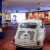 Ein Fiat 500 symbolisiert im Haus der Europäischen Geschichte den Beginn des freien Reisens auf dem Kontinent.