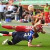 Auch der FCA-Neuzugang
Mergim Berisha konnte im Spiel gegen Hertha BSC nicht helfen. Dabei spielte er in seinem ersten Einsatz sehr engagiert.