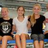 Das Trampolinteam des TSV Friedberg startet bei den deutschen Mannschaftsmeisterschaften in Worms. Unser Bild zeigt: (von links) Diana Raffler, Annika Arzberger, Anna Heiß, Sophia Maurer und Laura Hillenbrand. 