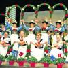Einen wahren getanzten Blumenreigen gab's beim großen Festabend des Heimat- und Volkstrachtenvereins Gersthofen in der Stadthalle. Foto: Harald Grüter
