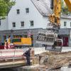 Ursprünglich sollten die Arbeiten zur Erneuerung der Kaufbachbrücke im September beendet sein. Aber es kamen weitere unvorhersehbare Aufgaben dazu.