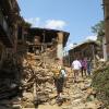 Die Zerstörung außerhalb von Kathmandu ist immens.