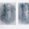 Die drei Bilder zeigen den Entstehungsweg von Hansjürgen Gartners „Totentanz Undine“. Der Sensenmann tritt langsam aus der Dunkelheit hervor. 