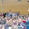 Toni Tanner als Waldschrat (rechts) war ein gern gesehener Gast in der Sporthalle in Adelzhausen. 