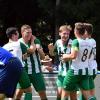 Der Gundelfinger Höhenflug geht weiter. Über den Derbysieg in Ichenhausen freuen sich (von links) Jan-Luca Fink, Benedikt Ost, Marius Brugger und Fabio Kühn (8).