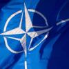 Das weiß-blaue Nato-Emblem steht für derzeit 30 Mitglieder. Der Sicherheits- und Verteidigungsexperte Christian Mölling ist sich sicher, dass die Ukraine in absehbarer Zeit nicht in die Allianz aufgenommen wird.