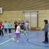Die Mädchen und Buben der Grundschule Eurasburg brachten mit ihren Sprüngen die Halle zum Beben.  
