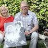 Renate und Günther Kunte aus Nersingen sind seit 50 Jahren verheiratet. Hund Emmy feiert mit.