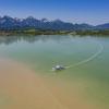 Zudem ist der Forggensee für den Hochwasserschutz am Lech nach Einsetzen der Schneeschmelze wichtig. Von Juni bis Oktober fahren auch Fahrgastschiffe auf dem See.