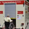 Seit über vier Jahren gibt es die mobile Behindertentoilette des Landkreises Landsberg.