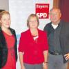 Die SPD-Kreisverbände Dillingen und Donau-Ries gehen erneut mit Gabriele Fograscher (Mitte) in den Bundestagswahlkampf. Unterstützt wird sie von den Unterbezirksvorsitzenden Marion Segnitzer (Donau-Ries) und Dietmar Bulling (Dillingen). 