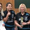 Die 1. Damenmannschaft des TSV Königsbrunn (von links) Julia Schaller, Ivana Taseva, Brigitte und Melanie Wantscher gewann den Bezirkspokal.. 	