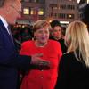 Kurt Gribl und Alexandra Holland mit Angela Merkel beim Augsburger Allgemeine Forum live.
