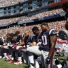 NFL-Spieler der New England Patriots protestierten während der US-Nationalhymne.