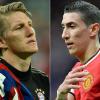 <p>Könnten bald die Seiten wechseln: Bayerns Bastian Schweinsteiger und Angel die Maria von Manchester United</p>