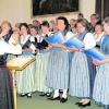 Die Landfrauenchöre aus dem Unterallgäu und aus Landsberg sowie der Männercvhor aus Markt Wald gaben ein gemeinsames Konzert im Zedernsaal. Foto: safs