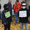 Demo auf dem Hellmairplatz in Landsberg am Lech. Schon Ende 2020 war das Thema einer Demonstration „Was macht die Maske mit unseren Kindern?“.  	
