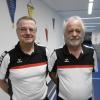 Georg Pogoreutschnig (links) und Paul Krakowka freuen sich nicht nur über die Tabellenführung der ersten Mannschaft der BSG Bausch Pfaffenhofen, sondern auch über ihre bei den Kreismeisterschaften errungenen Titel. 	