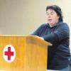 Ute Gerstlauer erhielt das Ehrenzeichen am Bande für 25-jährige Dienstzeit beim Bayerischen Roten Kreuz. Sie gab bei der Jahresversammlung der Rotkreuzbereitschaft einen umfassenden Jahresrückblick.  