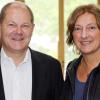 Britta Ernst, Vorsitzende der Kultusministerkonferenz, mit ihrem Mann Olaf Scholz, SPD-Kanzlerkandidat.
