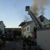 Brand in der Baumgartnerstraße in  Augsburg