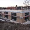 Schon wieder eine Baustelle an der Kindertagesstätte "Burgblick" in Harburg: Die Einrichtung wird um zwei Kindergarten-Gruppen erweitert.