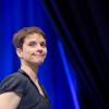 In welche Richtung nun? Frauke Petry beim AfD-Parteitag in Essen. Die neu gewählte AfD-Vorsitzende hatte sich am Vortag gegen Parteigründer Bernd Lucke durchgesetzt.