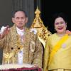 Der Thailändische König Bhumibol mit seiner Frau Königin Sirikit.