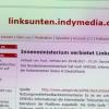 Die Aufnahme zeigt am 25.08.2017 die Internetseite «linksunten.indymedia.org». Sieben Wochen nach linksextremen Krawallen am Rande des G20-Gipfels in Hamburg hatte das Bundesinnenministerium die Plattform verboten.