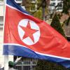 Nordkoreas Fahne in Berlin: Der neue Botschafter stellte sich vor. 	 	