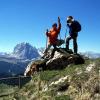 Lisa und Daniel Hieber bei einer Bergtour im Grödnertal im Jahr 2006, schreibt Familie Hieber aus Münsterhausen.