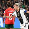 Brachte die DFB-Auswahl gegen Marokko in Führung: Kapitänin Alexandra Popp.