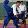 In starker Form präsentierten sich beim Heimwettkampf die Wemdinger Judokas. Im Bild kontert Michael Gottwald (in Weiß-Blau) den Angriff seines Gegners. 	