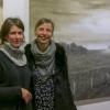 Werke der Malerinnen Gitte Berner-Lietzau (links) und Elke Jordan sind am kommenden Wochenende im Studio Rose in Schondorf zu sehen. 	