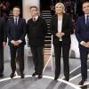 Der Konservative Fillon (l-r), der unabhängige Bewerber Macron, der Linkspolitiker Mélenchon, die französische Rechtspopulistin Le Pen und der Sozialist Hamon vor der ersten Runde.