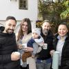 Am Freitag organisieren sie einen Weihnachtsmarkt am Mauerberg (von links): Fabian Korbelar, Nicole Begerock mit Sohn Leo, Marco und Anja Licht. 	